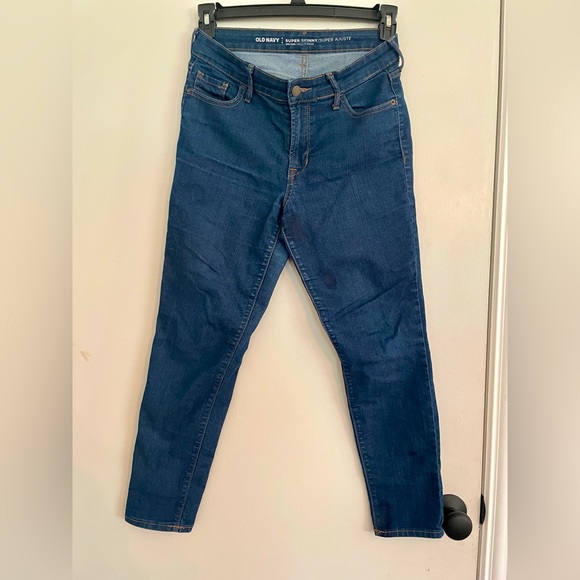 Old Navy Women’s Super Stretch Jeggings. Blue. Size 6 Regular. Worn. - Picture 1 of 4